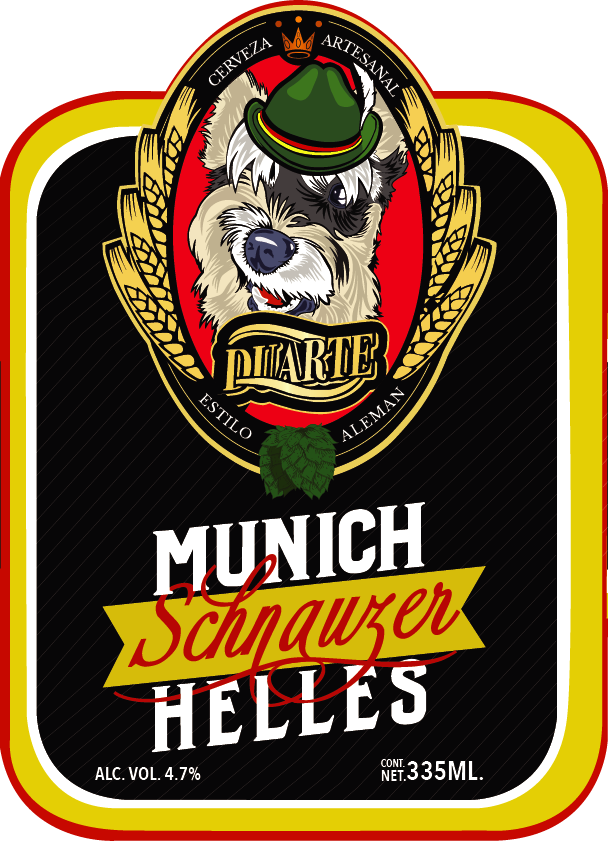 Etiqueta Schnauzer Munich Helles